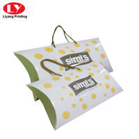 Baby Clothing Packaging Paper Pillow Gift Box with Handle