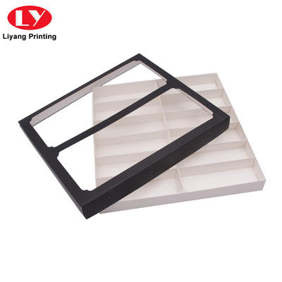 Factory price color printed folding paper packaging box with PVC window