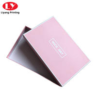 custom logo rectangle luxury rigid paper scarf packaging gift box with lid