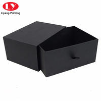 Pull Out Black Cardboard Paper Drawer Gift Packaging Paper Box