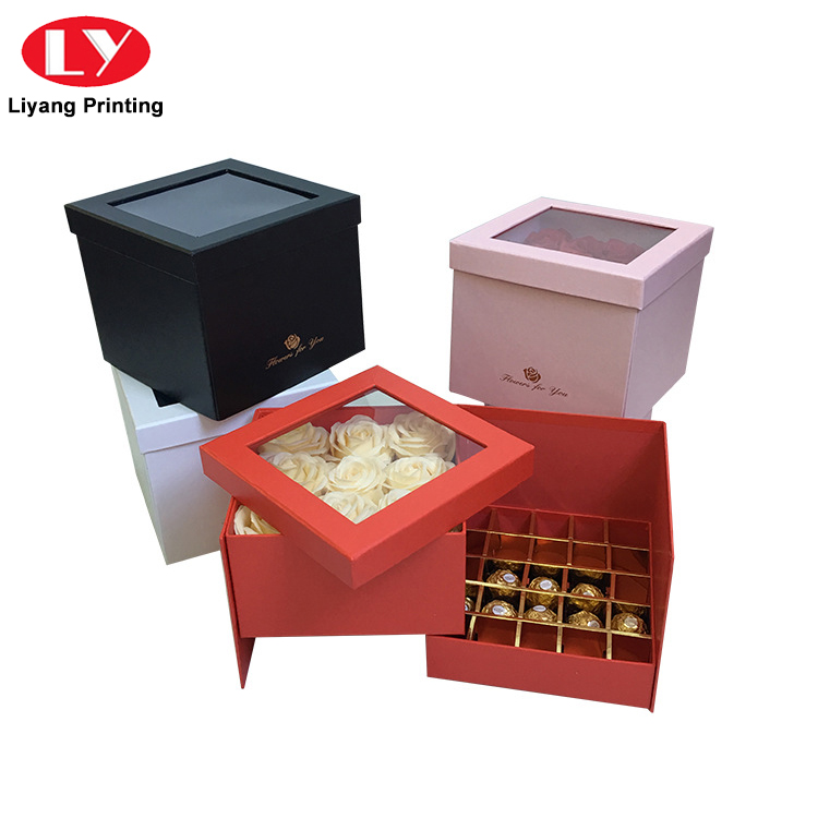 Hot Sale Handmade Fancy Design Chocolate Truffle Gift Packaging Box with Lid