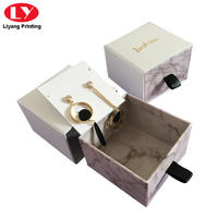 Paper Packaging Drawer Jewelry Box Marble Print Box