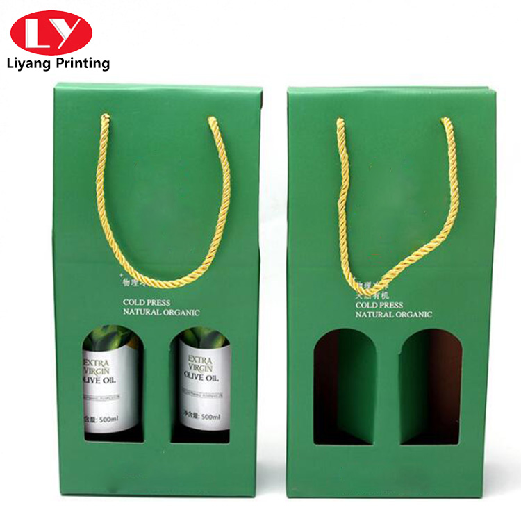 Double Green bottle wine set packaging box