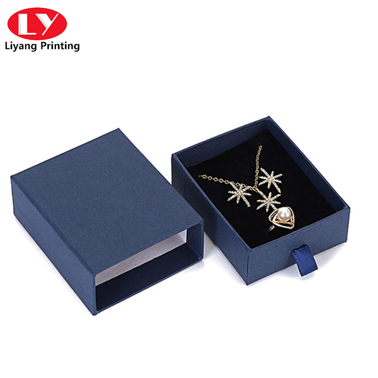 custom logo printed small jewelry boxes for necklace