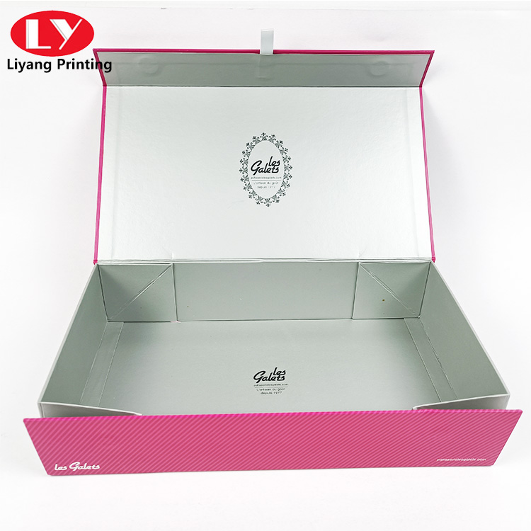 high quality s set of glass cups packaging gift box or makeup pink gift box