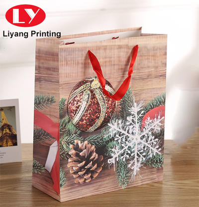 Festival gift paper bag for Christmas snack candy