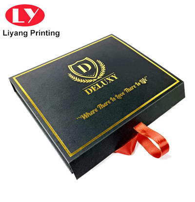 Luxury custom magnetic foil packaging cosmetic box
